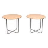 Pair round center  tables attributed to Gispen 1960s Holland