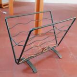 Wrought iron magazine rack from the 1950s
