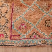 Peach Vintage Moroccan Rug 170 x 230 cm, Berber Wool Rug, Handmade Boho Rug