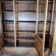 Large solid oak library