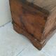 Antique marriage chest castle 17th century solid oak