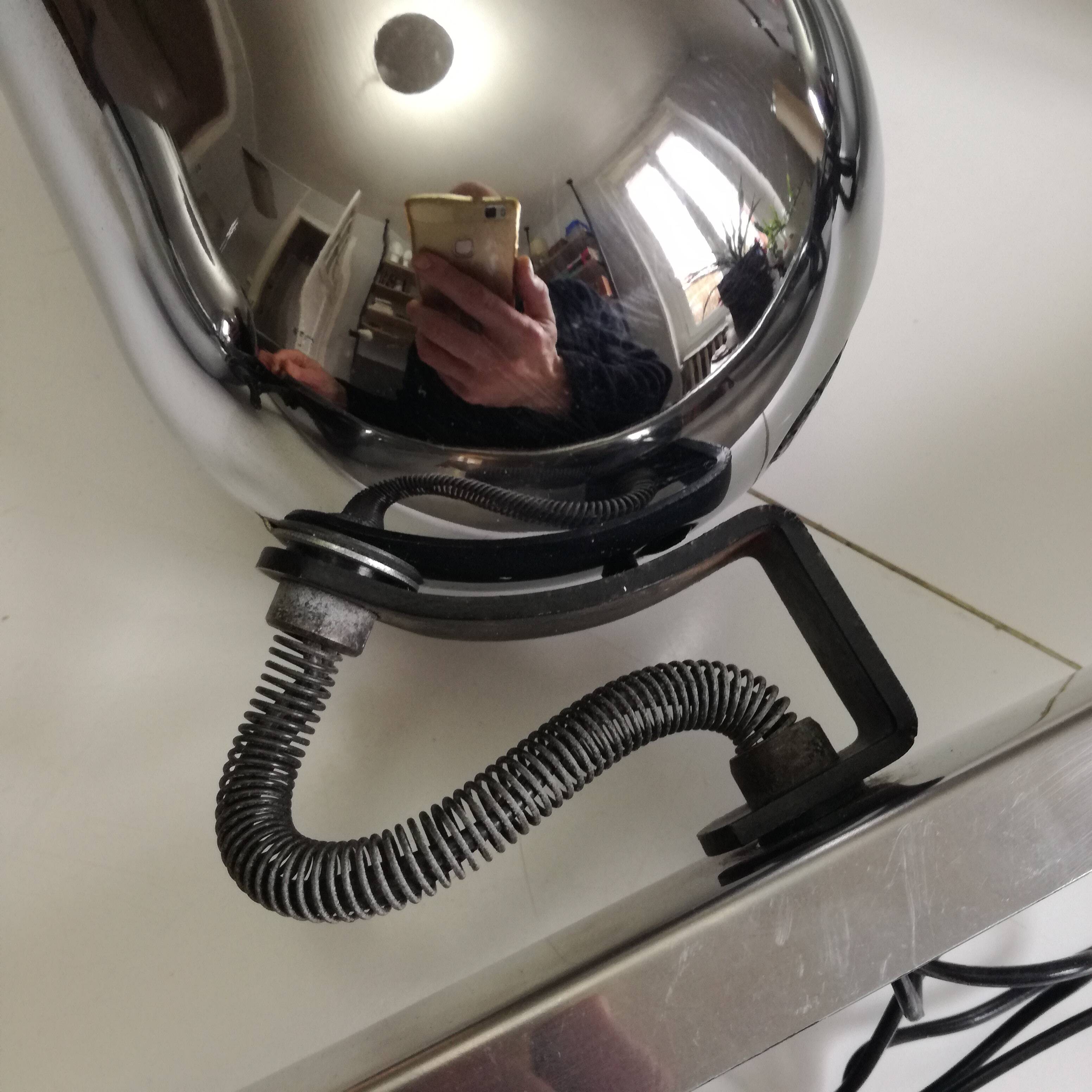 Chrome ramp with 3 adjustable spotlights, 1970