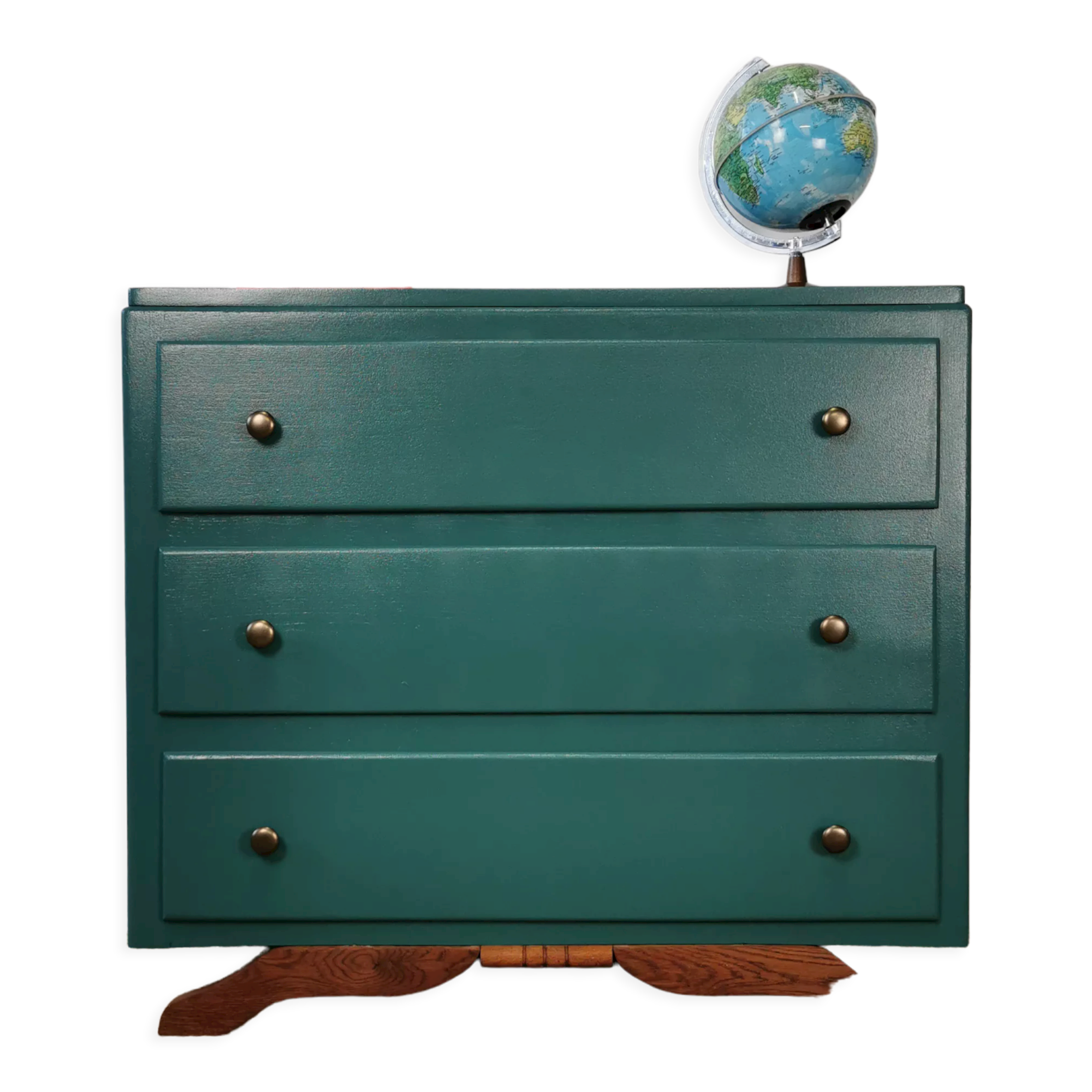 Art deco chest of drawers with mustache feet
