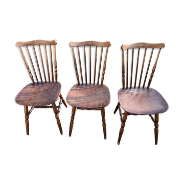 3 Baumann minuet chairs