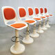 Tabourets de bar tulipes vintage space age 'duo tone'