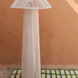 Lampadaire chapeau blanc cassé en coton