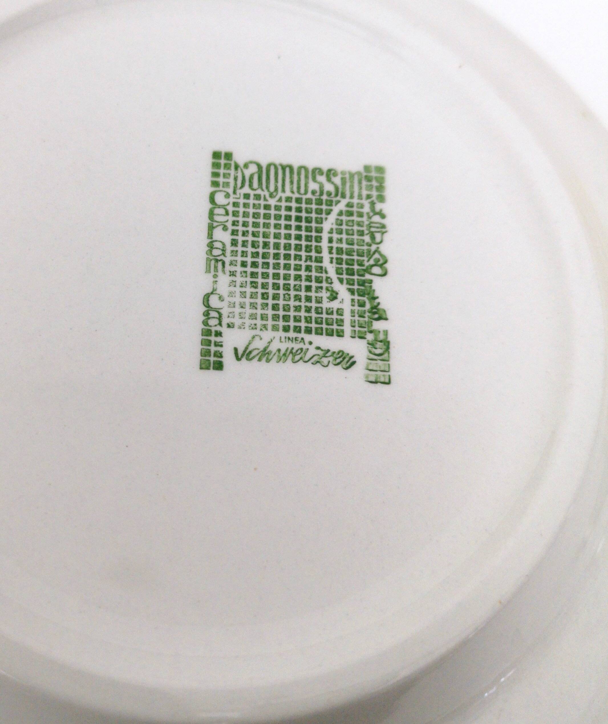 16-Piece Coffee/Teapot Set by Riccardo Schweizer Prod. by Pagnossin Ceramica