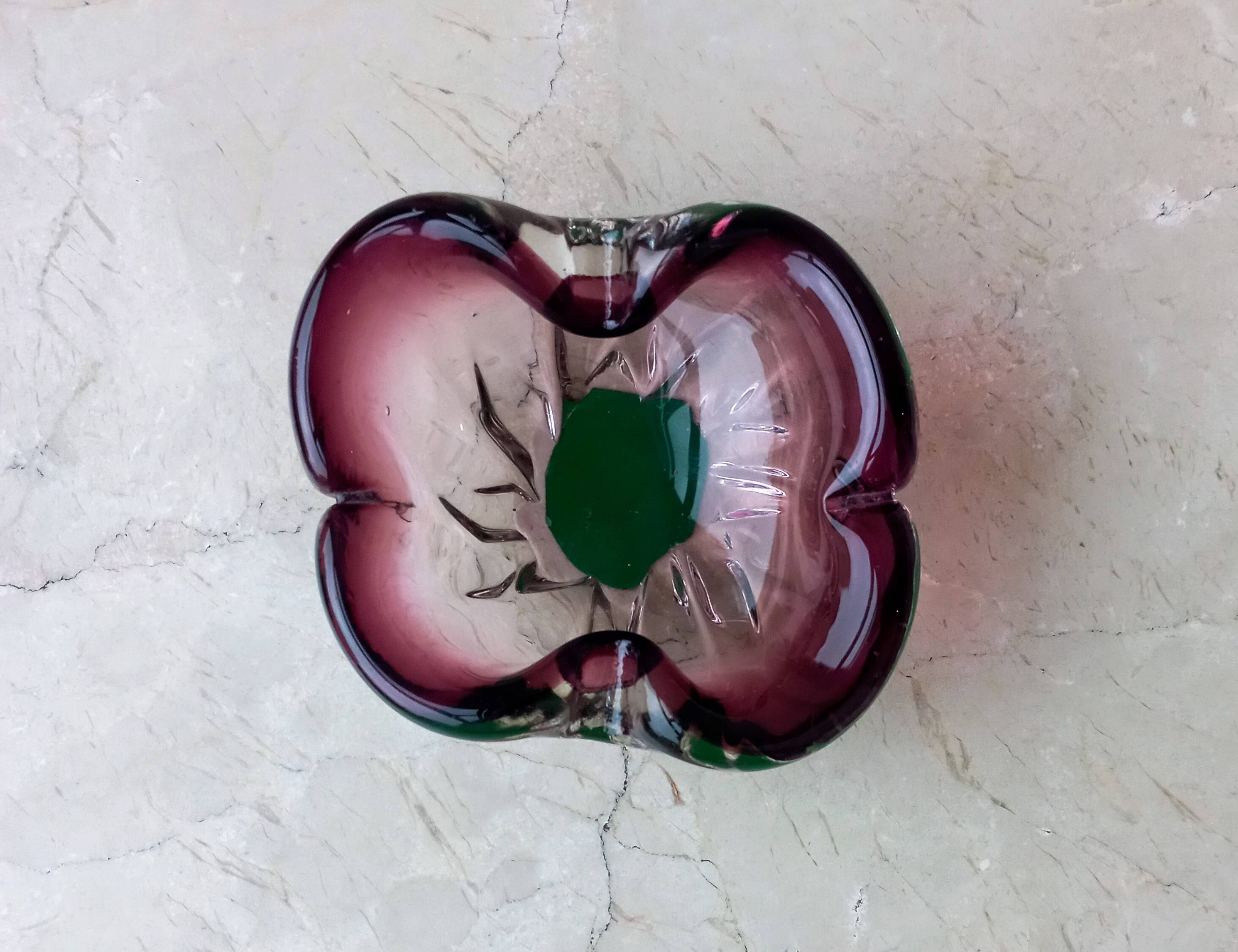 Cendrier en verre de Murano