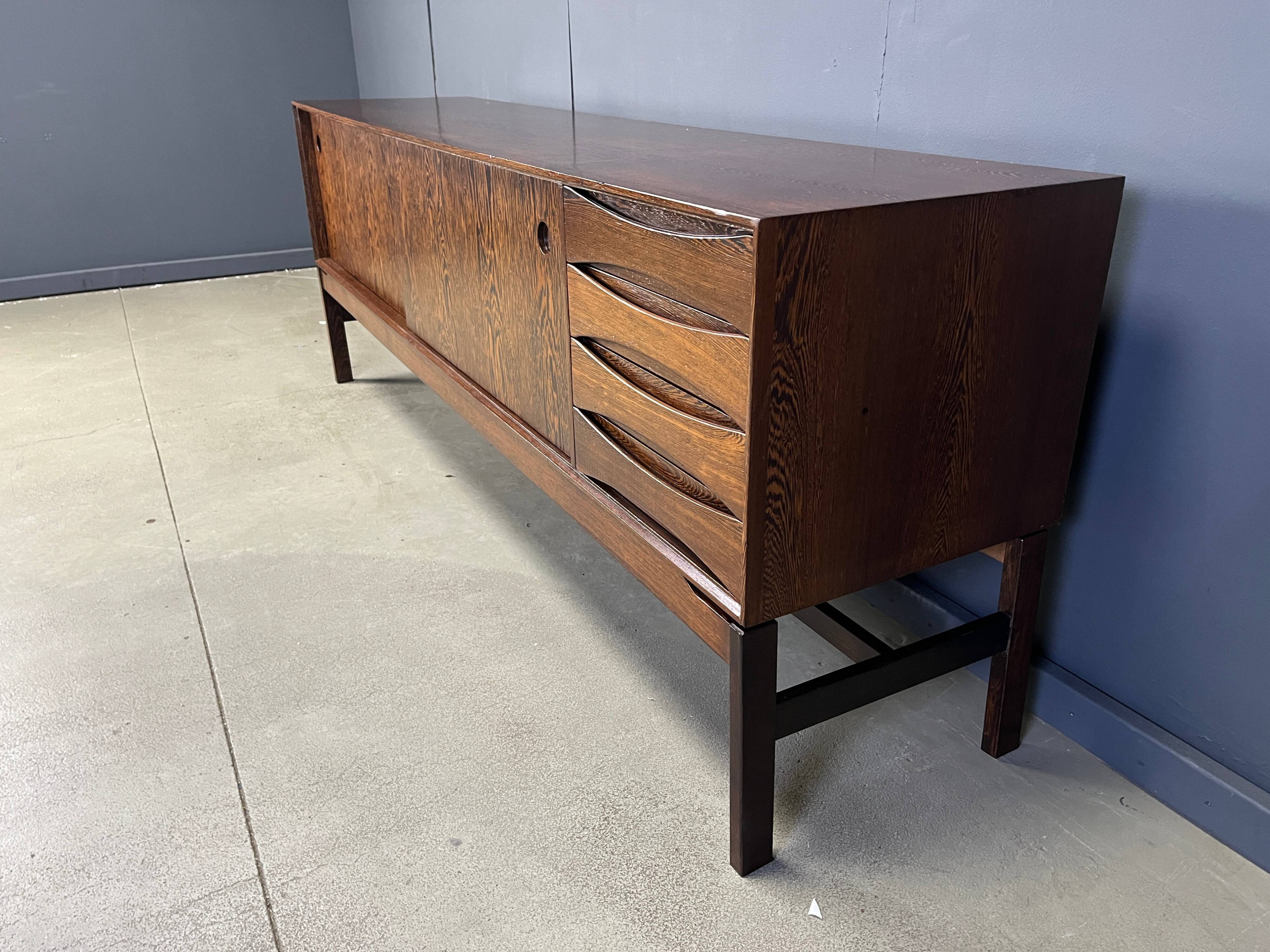 Oswald Vermaercke Paola wenge sideboard for V-Form Belgium 1960s