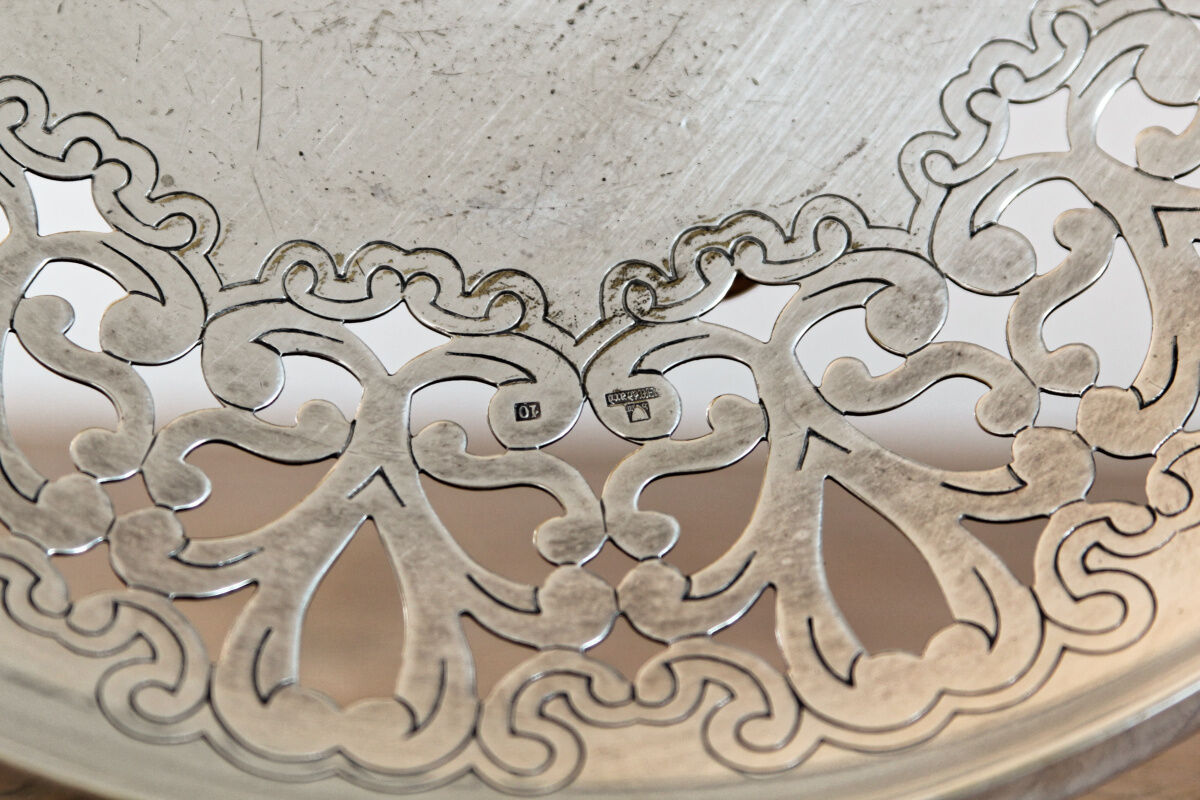 Saint Médard fruit cup, silver metal