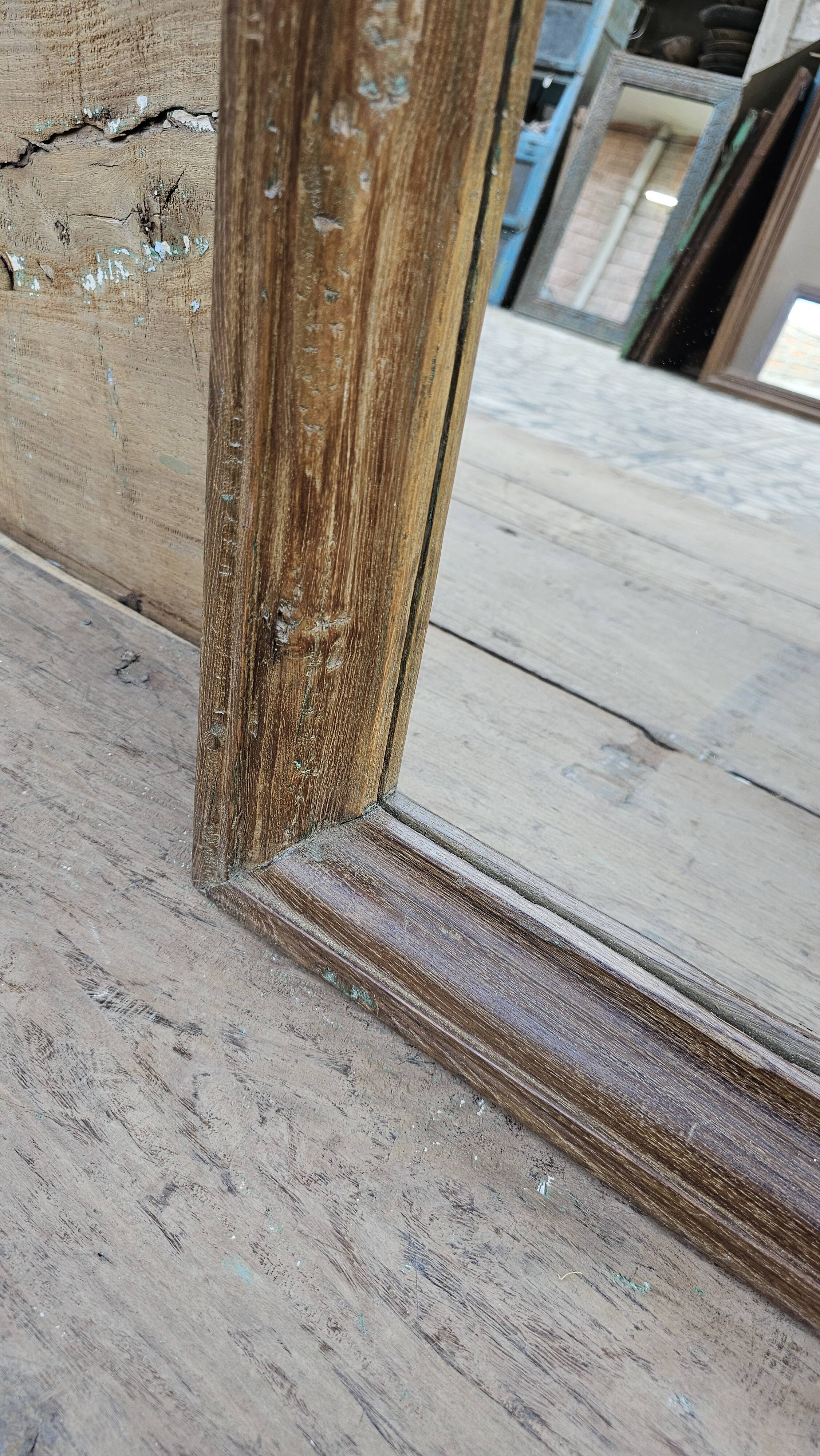 Teak mirror from Burma