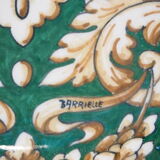 Decorated plate signed Barrielle vintage