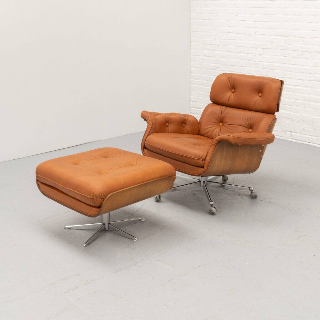 Martin Stoll Giroflex lounge chair 1970s