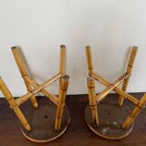 Vintage rattan stools
