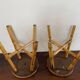 Tabourets rotin vintage