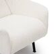 Pair of white boucle armchairs, 1950s, set of 2