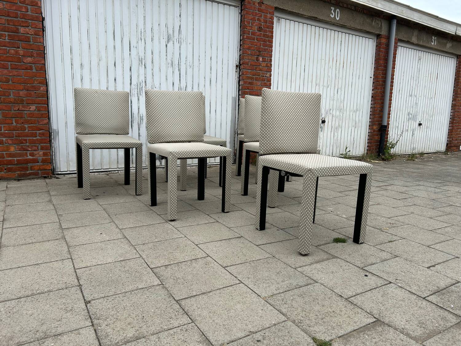 6x Arcadia Arcara chairs Paolo Piva B&B Italia