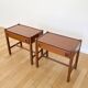 Pair of Scandinavian wooden bedside tables, 1960s
