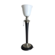 lampe Mazda bois et opaline 1930/1940