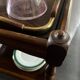 Wooden and brass rolling trolley