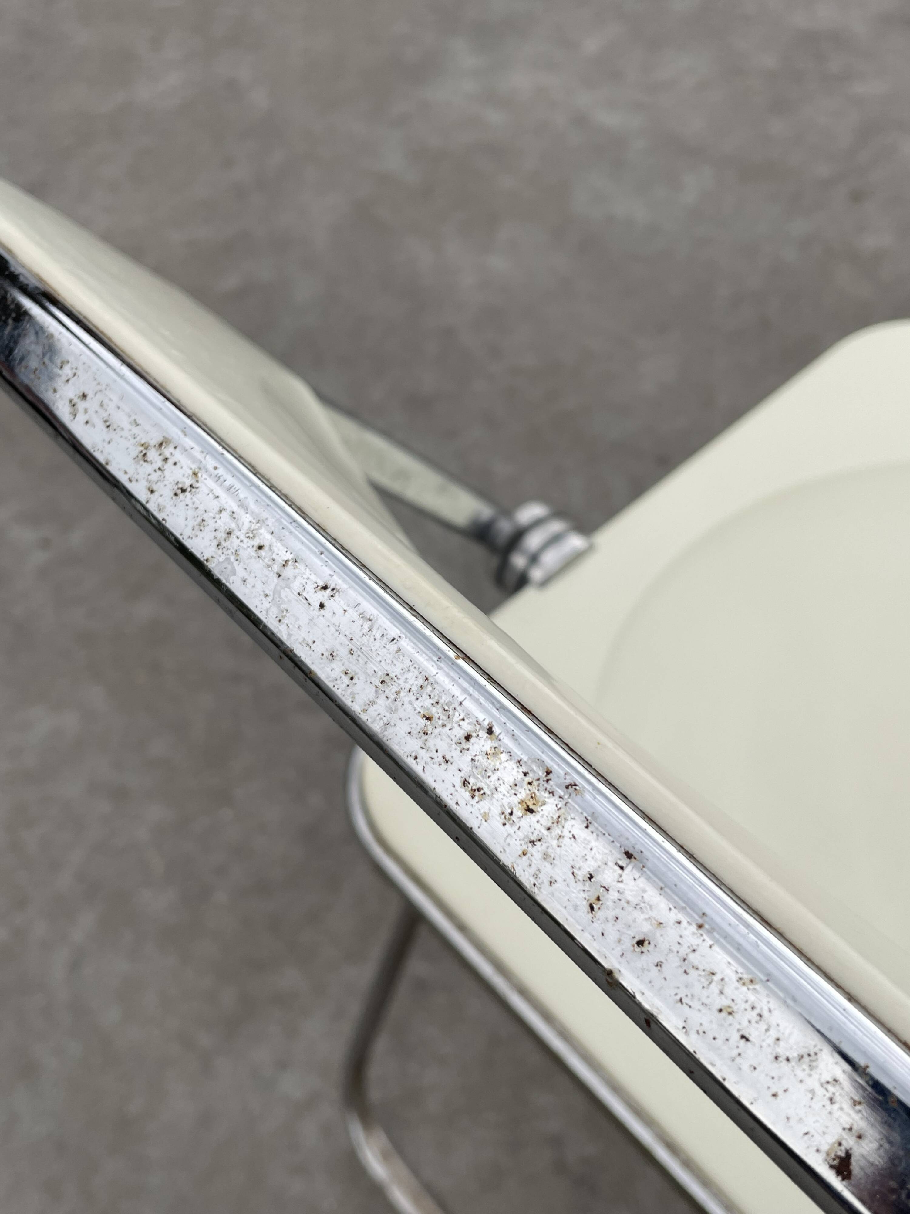 Ensemble de quatre chaises pliantes en lucite Plia, Giancarlo Piretti pour Castelli