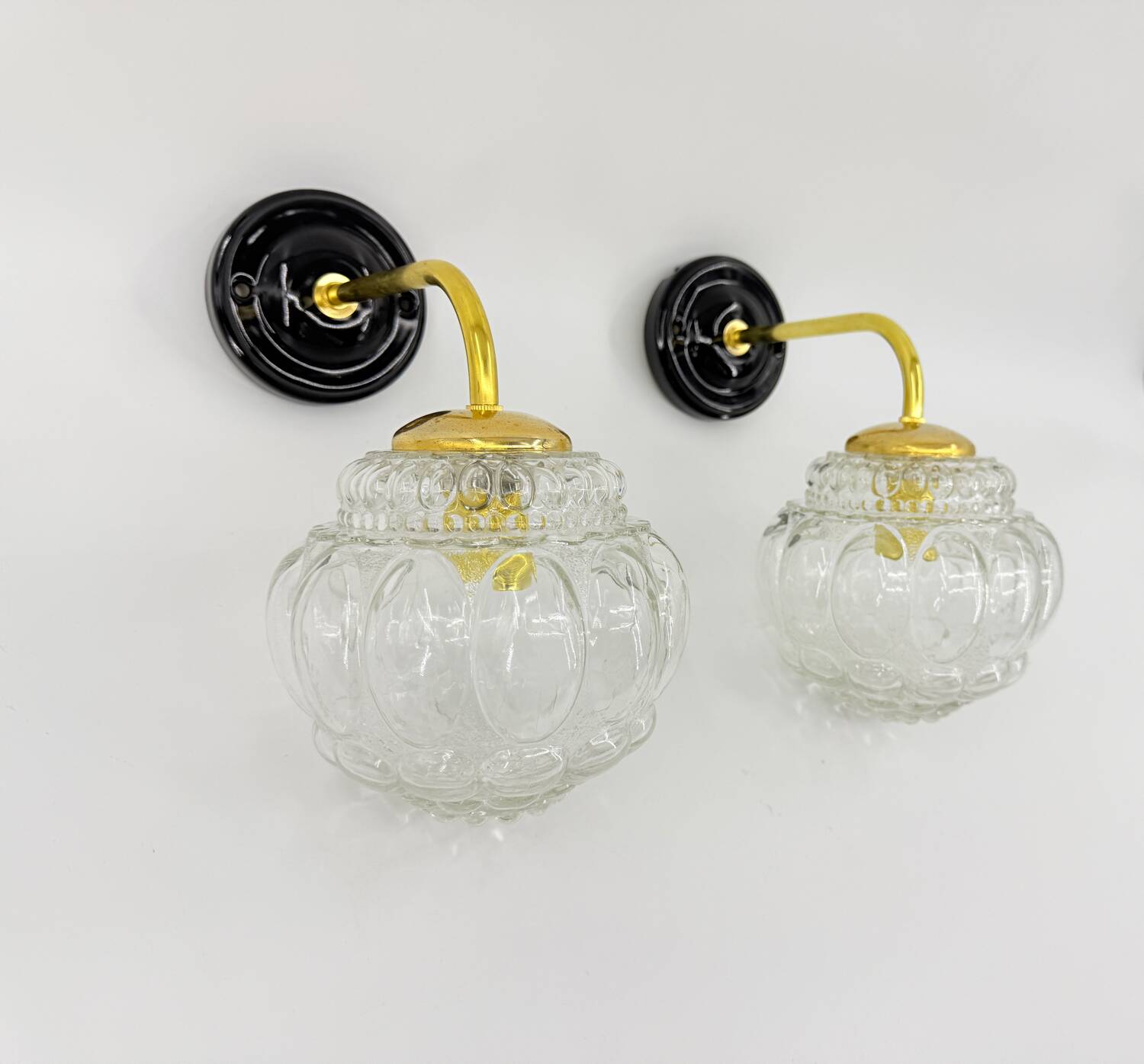 Paire d'appliques Bubble vintage