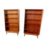 Pair of teak bookcases by Johannes Sorth. Denmark 1960
