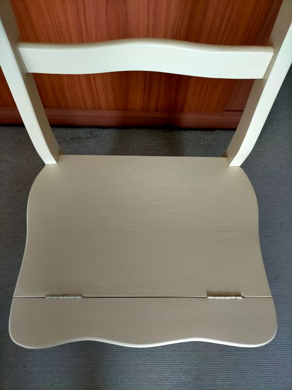 Chaise escabeau vintage