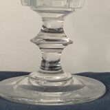 Suite of 5 old Baccarat walking glasses in crystal and glass