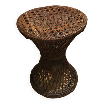 Rattan tam ram stool