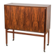 Mid-century rosewood bar with roller doors, Denmark, 1960s