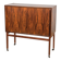 Mid-century rosewood bar with roller doors, Denmark, 1960s
