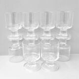 10 verres à vin en cristal