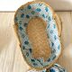 Vintage basket for straw doll and fabric
