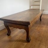 Beautiful teak coffee table with lion's paw legs