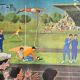 Old school poster Ogé-Hachette The Stadium & The Menagerie – 1960s