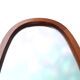 Teak wall mirror, organic shape, Denmark 1960s