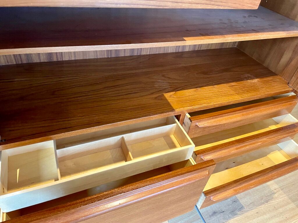 Scandinavian teak bar sideboard by Bernhard Pedersen for Samcom