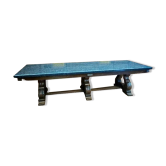 Regency style table with granite top