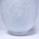 XL egg lamp white speckled glass design 70s H.37 cm