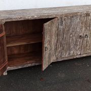 Buffet 4 portes en bois brut