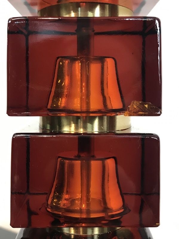 Paire de pieds de lampes de table vintage par Carl Fagerlund Pour Orrefors, années 1960