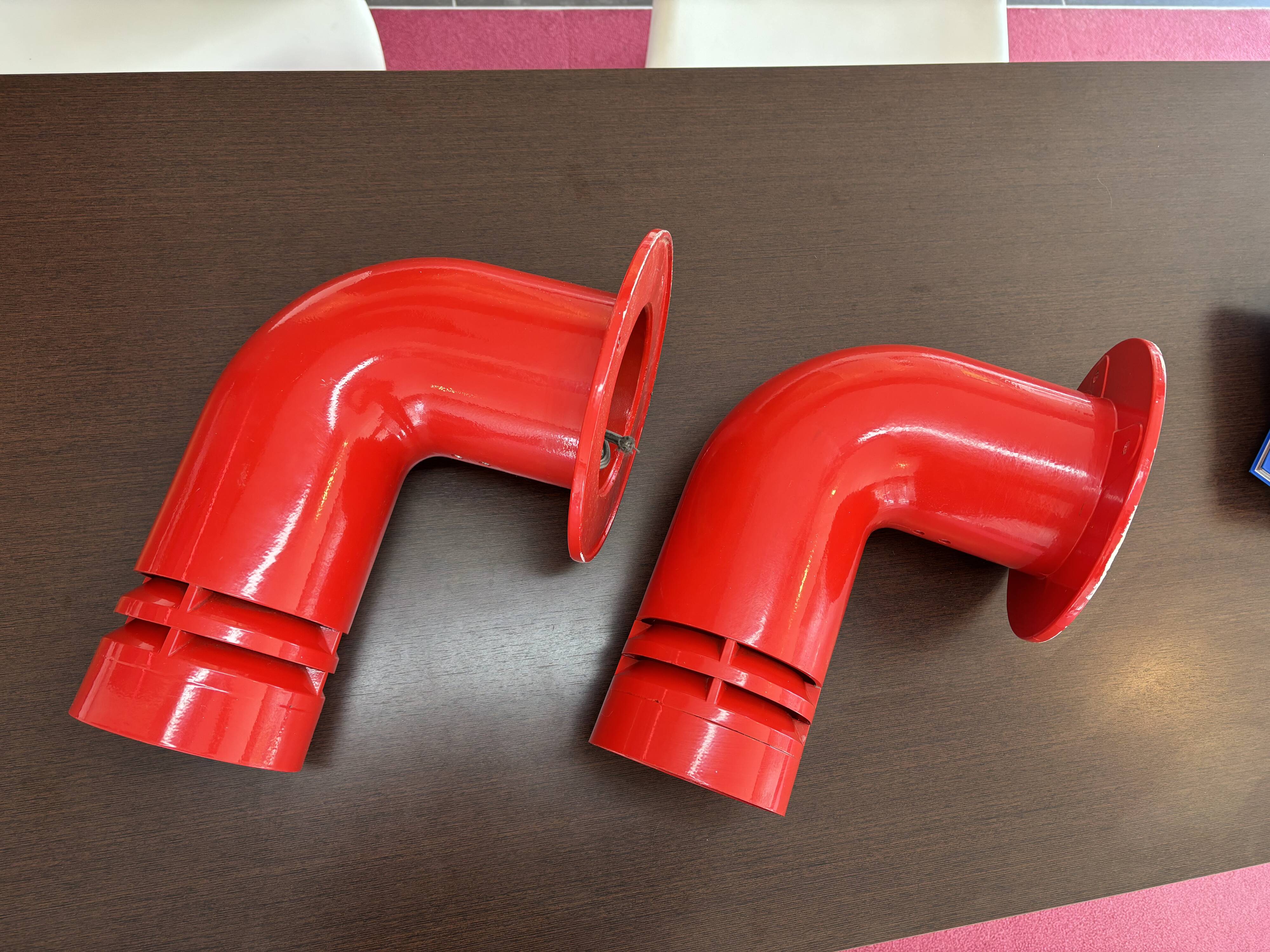 Pair of vintage Nordisk solar pipeline wall lights by Ole Plaess Jorgensen