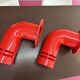 Pair of vintage Nordisk solar pipeline wall lights by Ole Plaess Jorgensen