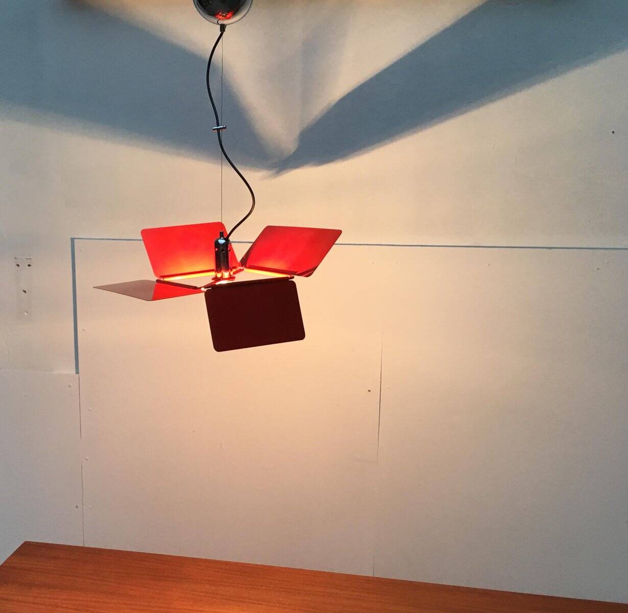 Italian Suspension Diaphragm by Fabio Lenci for Guzzini, 1970s