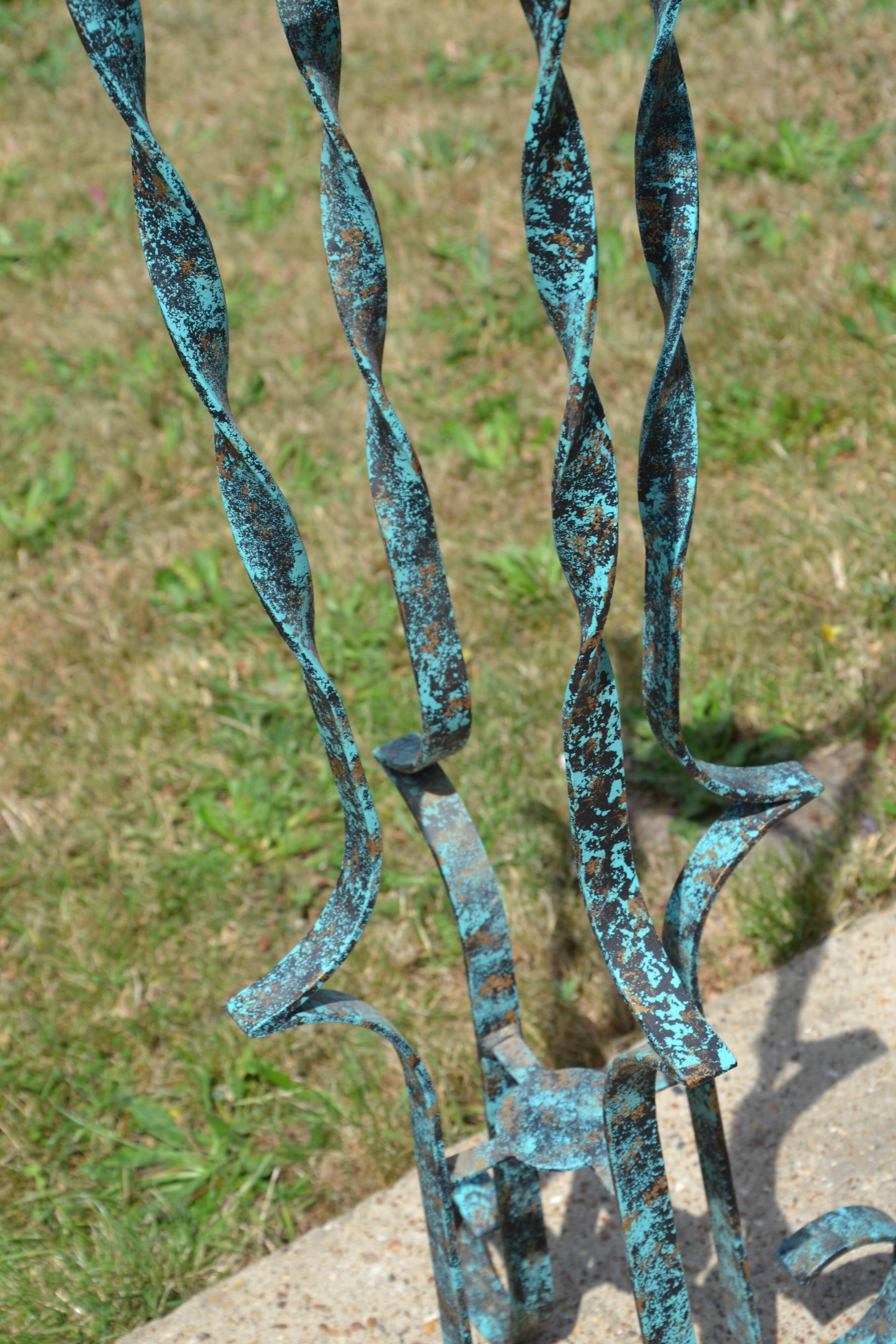 Handcrafted wrought iron chair