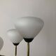 Modernist floor lamp with 4 lights in brass and opaline, Stilnovo style – Year 1960