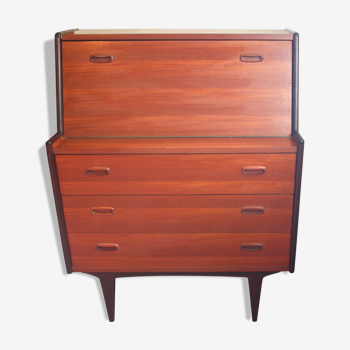 Convenient Scandinavian teak secretary