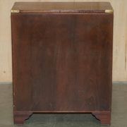 Commode militaire vintage avec plateau coulissant et dessus extensible