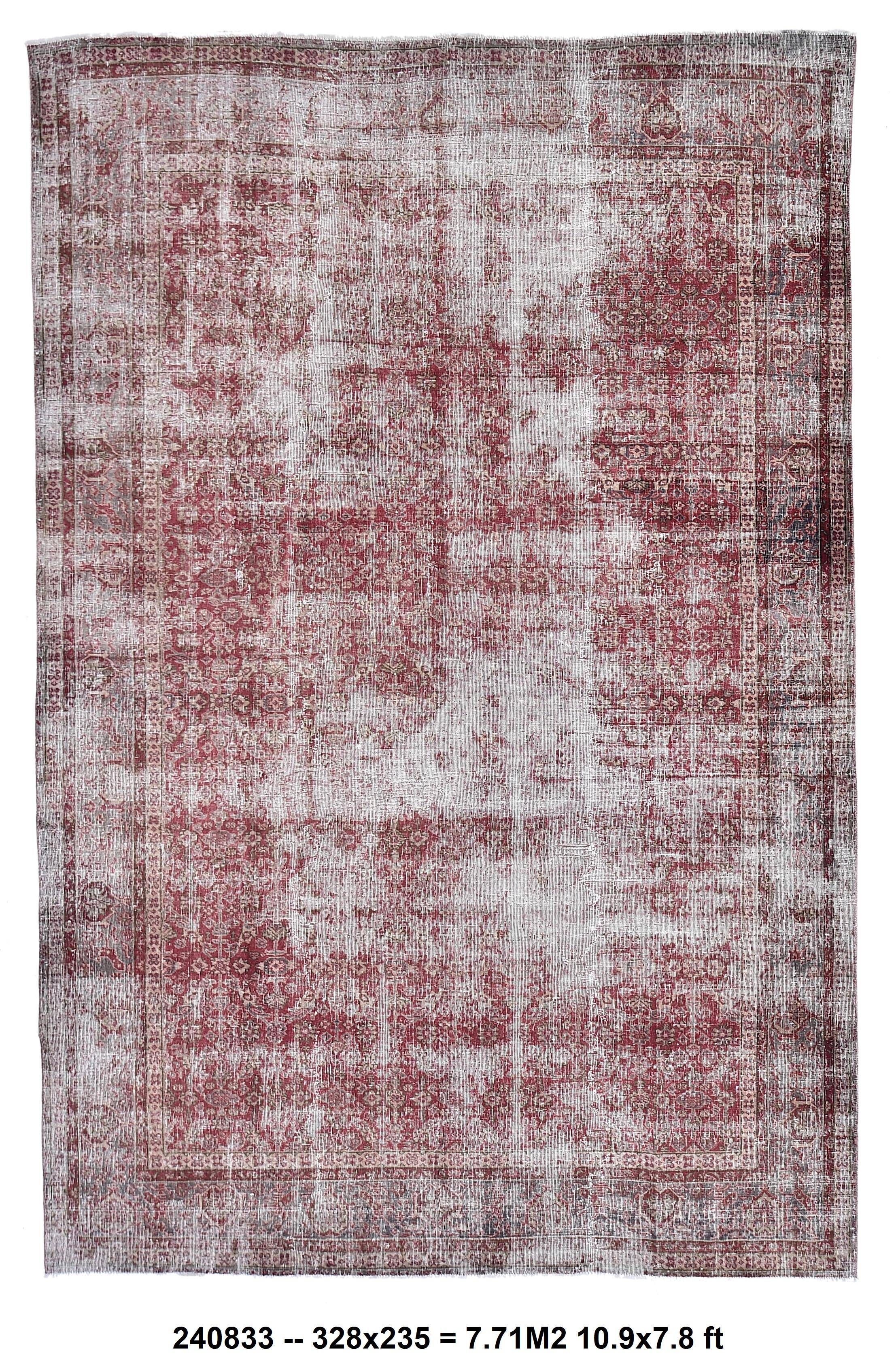 8x11 Red & Burgundy Persian Rug 235x328Cm SK 240833